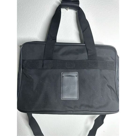 Luro Black Computer Laptop Bag with Handle and Strap - Picture 4 of 11